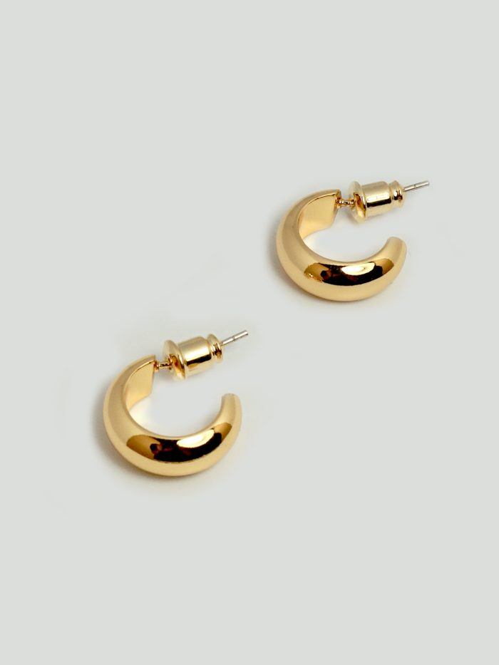 Dome Hoops 'Stella' Gold