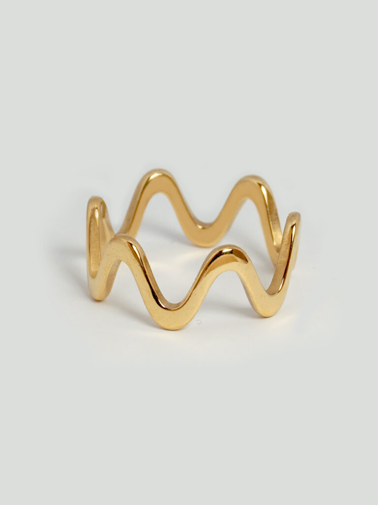 Wave Ring ‘Sila’ Gold