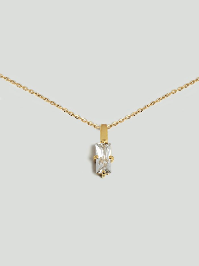 Crystal Necklace Gold
