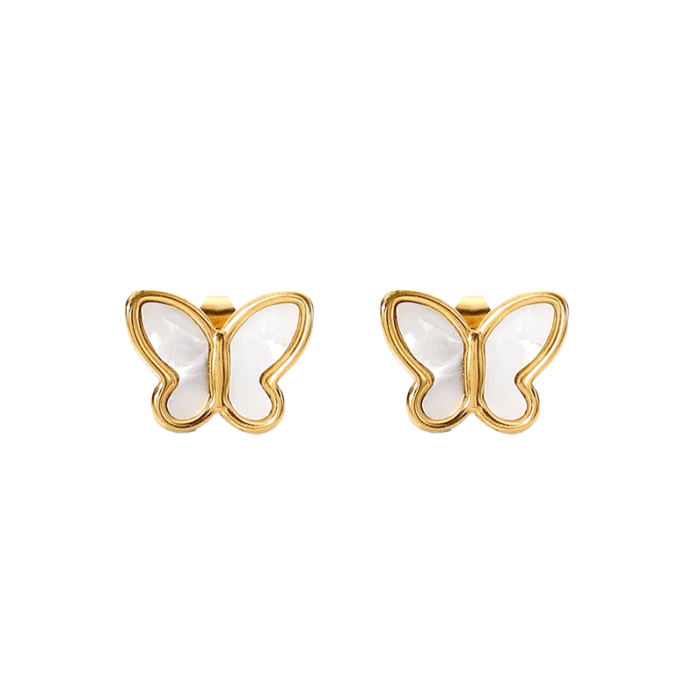 Pearl Butterfly Studs