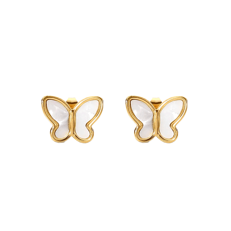 Pearl Butterfly Studs